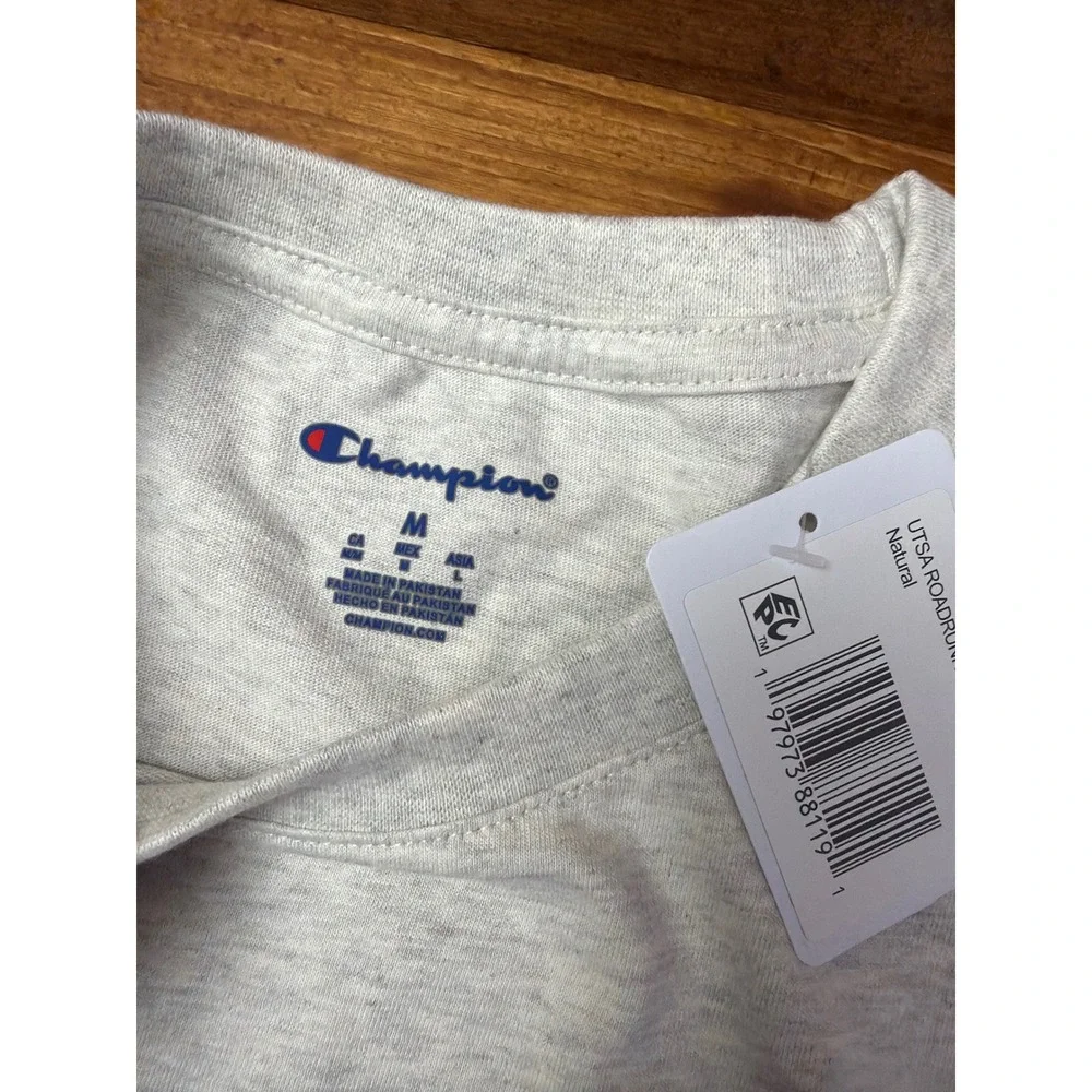 Champion UTSA Roadrunners T-Shirt Mens Medium Natural Gray San Antonio NCAA NEW - Picture 4 of 7